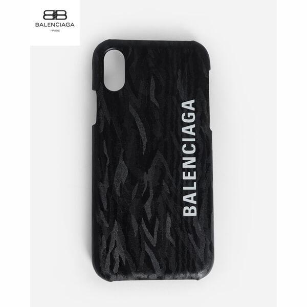 【BALENCIAGA】★バレンシアガ  iPhoneケース コピー 新作☆超入手困難◆ロゴ iPhone X/XS ケース◆5858280K1X0